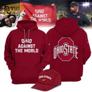 Ohio Against Premium The World Ohio Map Collection Red Hoodie, Jogger, Cap Limited