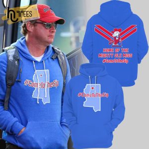 Ole Miss Home Of The Mighty Rebels Football Champions NCAA Blue Hoodie 3D