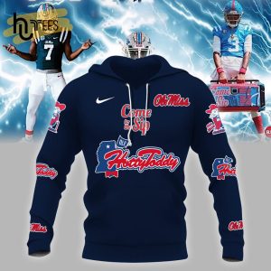 Hotty Toddy NCAA Ole Miss Rebels Champions Come To The Sip Navy Hoodie 3D
