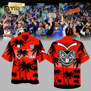 New Zealand Warriors NRL Established 1995 Red Hawaiian Shirt, Short, Cap