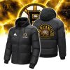NHL Boston Bruins Custom Name Adidas Black Hoodie Gaiter Limited Editions