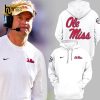 Hotty Toddy Football Ole Miss Rebels Chick-Fil-A Peach Bowl White Hoodie, Jogger, Cap