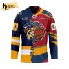 Custom OHL Erie Otters Reverse Retro Pattern Hockey Jersey