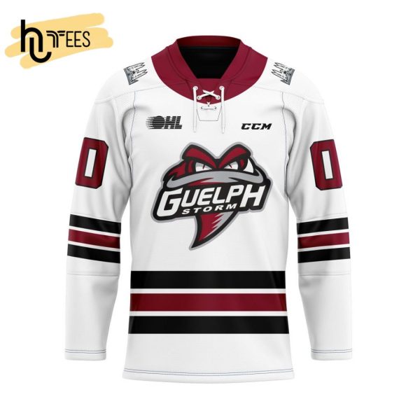 Custom OHL Guelph Storm Away Hockey Jersey