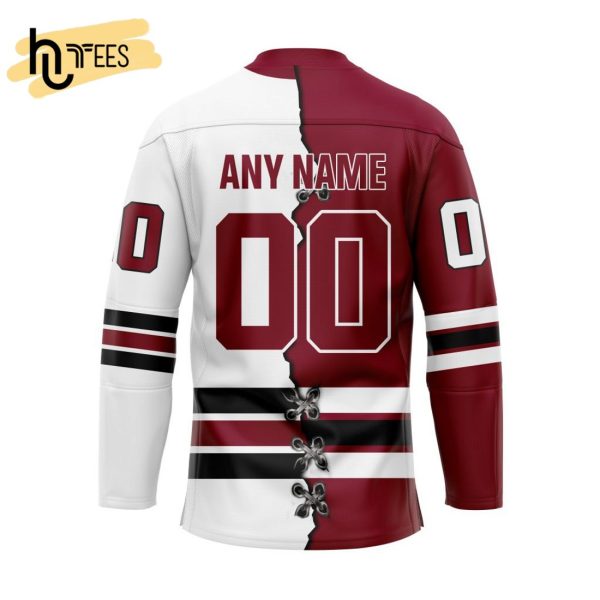 Custom OHL Guelph Storm Mix Home And Away Hockey Jersey
