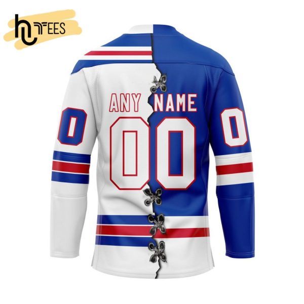 Custom OHL Kitchener Rangers Mix Home And Away Hockey Jersey