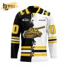 Custom OHL North Bay Battalion Mix Home And Retro Hockey Jersey