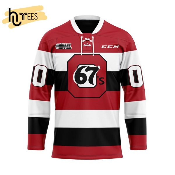 Custom OHL Ottawa 67’s Home Hockey Jersey
