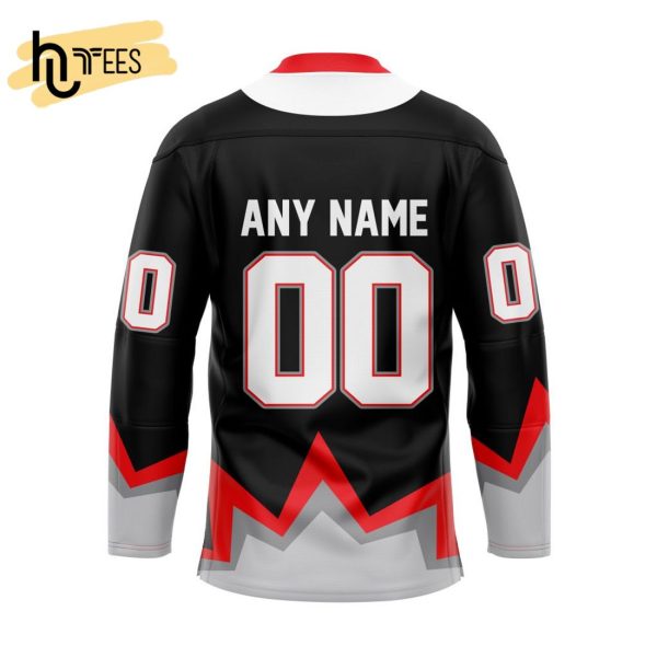 Custom OHL Ottawa 67’s Reverse Retro Pattern Hockey Jersey
