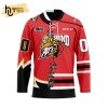 Custom OHL Owen Sound Attack Mix Home And Away Hockey Jersey