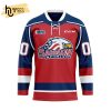 Custom OHL Erie Otters Home Hockey Jersey