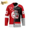 Custom OHL Sault Ste. Marie Greyhounds Mix Home And Away Hockey Jersey