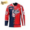 Custom OHL Windsor Spitfires Mix Home And Away Hockey Jersey