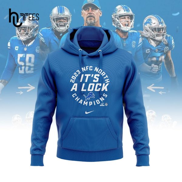Detroit Lions Nike Blue 2023 NFC It’s A Lock Champions Hoodie, Jogger, Cap