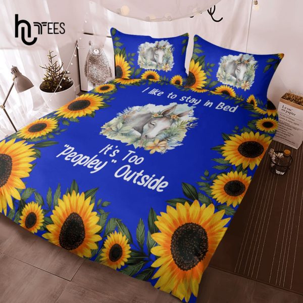 Donkey It’s Too Peopley Outside Bedding Set