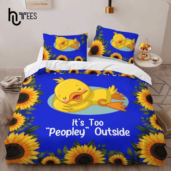 Duck It’s Too Peopley Outside Bedding Set