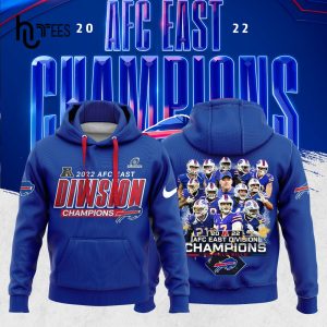 Buffalo Bills AFC East Division Champions 2022 Hoodie, Jogger, Cap Limited