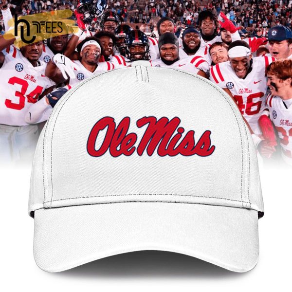Hotty Toddy Ole Miss Rebels Chick-Fil-A Peach Bowl CHAMPS White Hoodie, Jogger, Cap