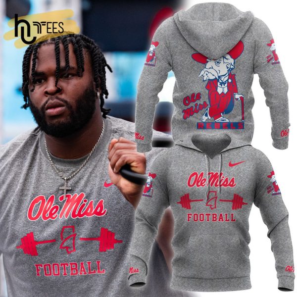 Hotty Toddy Ole Miss Rebels Football Champions NCAA Training Grey Hoodie, Jogger, Cap