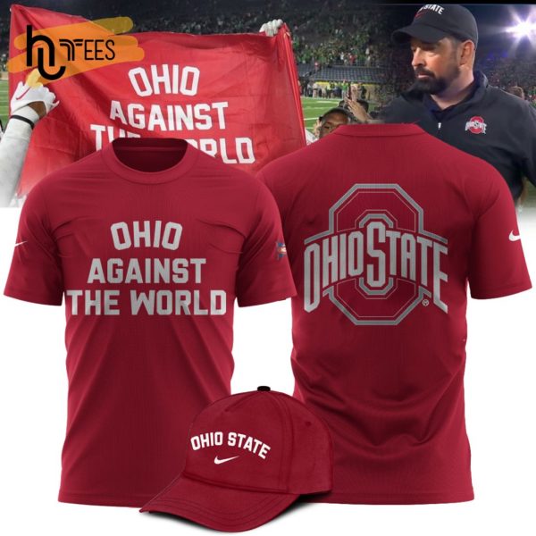 Limited Ohio Against Sports The World Ohio Map Red Collection T-Shirt, Jogger, Cap