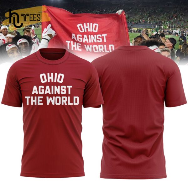 Limited Ohio Against The World Premium Ohio Map Red T-Shirt, Jogger, Cap