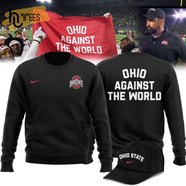 Limited The World Ohio Map Ohio Against Black Sports Gift Sweatshirt, Jogger, Cap