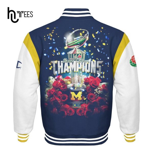 Michigan Football 2024 Rose Bowl Game Champions Sports Baseball Jacket