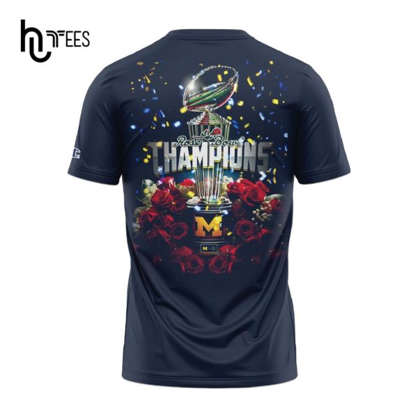 Michigan Football 2024 Rose Bowl Game Champions T-Shirt, Hoodie 3D