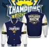 Michigan Football NCAA Back To Back B.I.G TEN Champions Baseball Jacket, Jogger, Cap