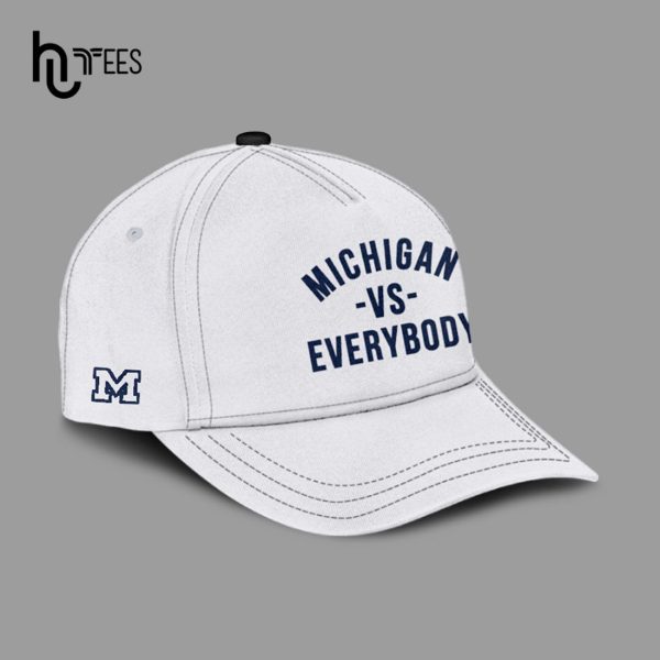 NCAA Michigan Football Michigan V.s. Everybody White Hoodie, Jogger, Cap