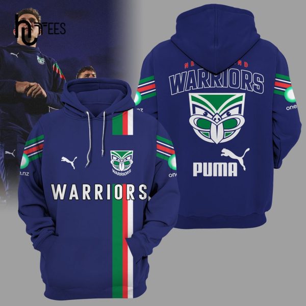 New Zealand Warriors Puma Up The Wash NRL Blue Hoodie, Jogger, Cap