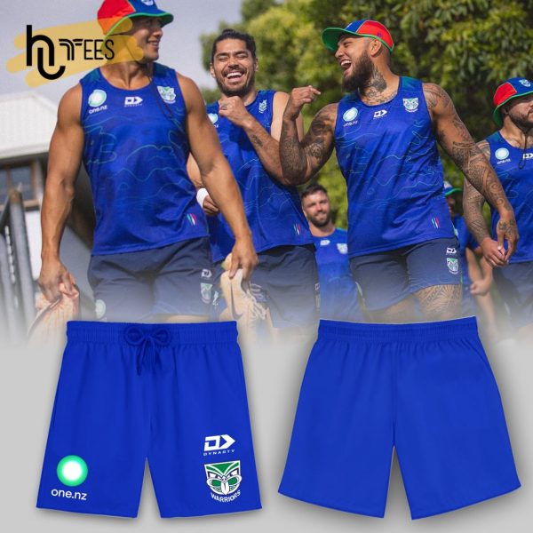NRL Established 1995 New Zealand Warriors Blue Hawaiian Shirt, Short, Cap