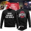 The World Ohio Map Ohio Against Sports Gift Red Sweatshirt, Jogger, Cap Limited