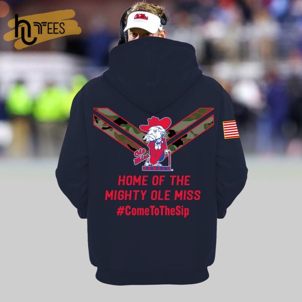 Ole Miss Rebels Football Champions Home Of The Mighty NCAA Navy Hoodie 3D