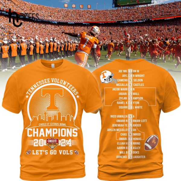 Tennessee Volunteers Cheez-It Citrus Bowl Champions 2024 Hoodie 3D