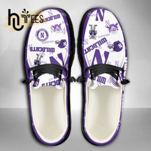 NCAA Northwestern Wildcats Custom Name Hey Dude Shoes