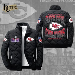 Kansas City Chiefs NFL Super Bowl LVIII Champions Black Padded Jacket Limited