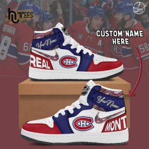 Custom NHL Montreal Canadiens Air Jordan 1 Hightop Sneaker