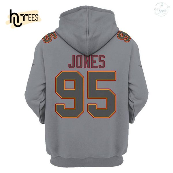 Chris Jones Kansas City Chiefs Limited Edition Hoodie Jersey – Grey
