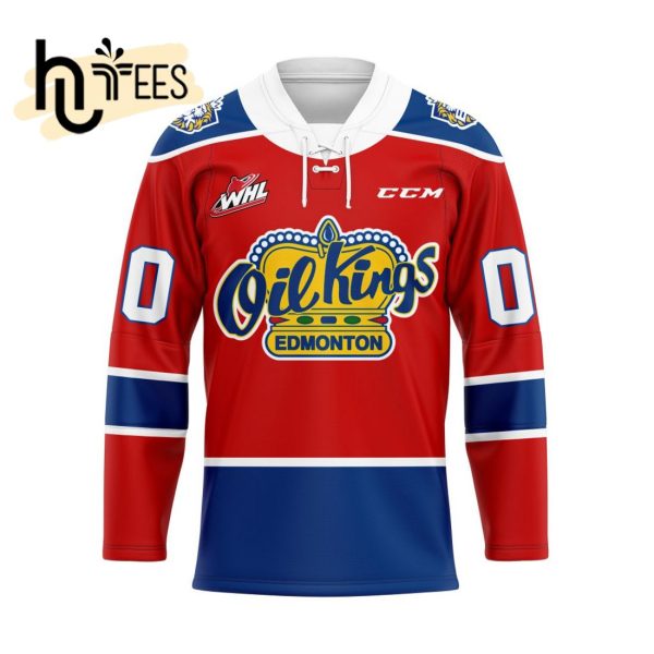Custom Edmonton Oil Kings Home Hockey Jersey