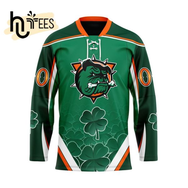 Custom Guelph Storm Team For St.Patrick Day Hockey Jersey