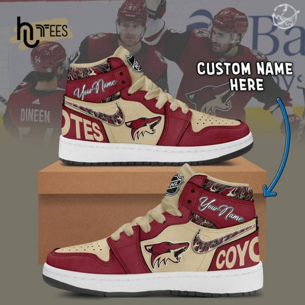 Custom NHL Arizona Coyotes Air Jordan 1 Hightop Sneaker