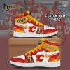 Custom NHL Carolina Hurricanes Air Jordan 1 Hightop Sneaker