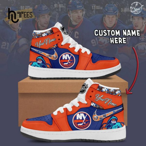 Custom NHL New York Islanders Air Jordan 1 Hightop Sneaker