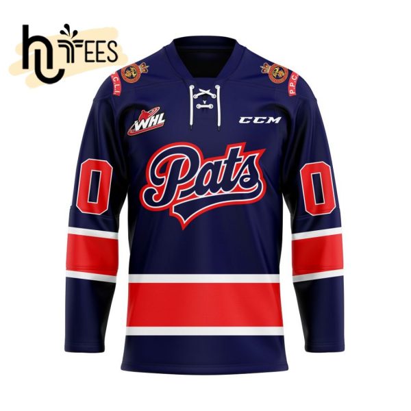 Custom Regina Pats Home Hockey Jersey