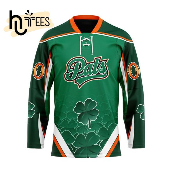Custom Regina Pats Team For St.Patrick Day Hockey Jersey