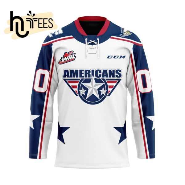 Custom Tri-City Americans Away Hockey Jersey