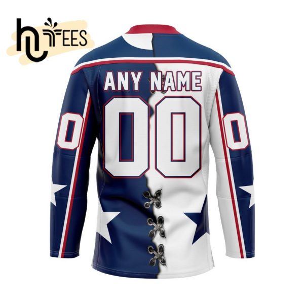 Custom Tri-City Americans Mix Home And Away Hockey Jersey