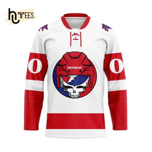 Grateful Dead – Detroit Red Wings Custom Name Number Hockey Jersey