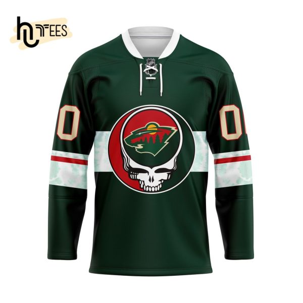 Grateful Dead – Minnesota Wild Custom Name Number Hockey Jersey
